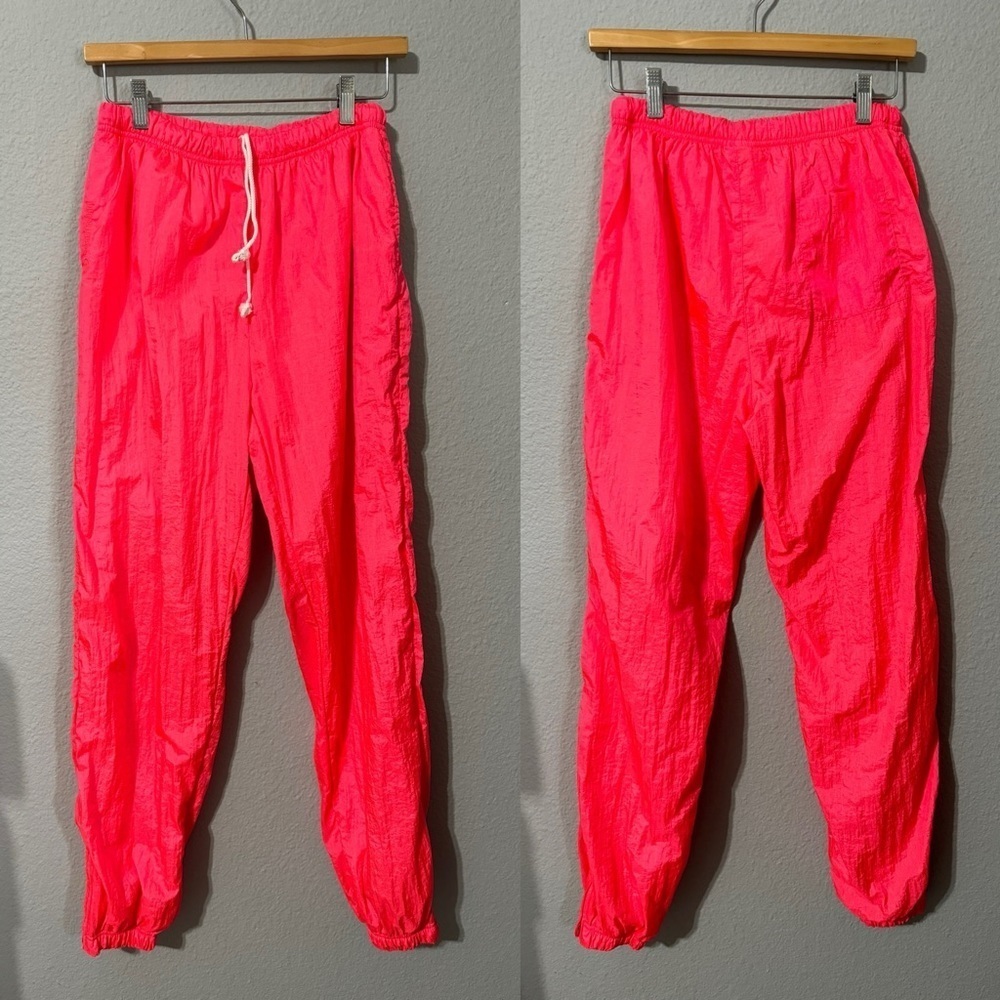 Sergio Tacchini‎ Women Pink Vintage Athletic Drawstring Waist Track Pants Sz S